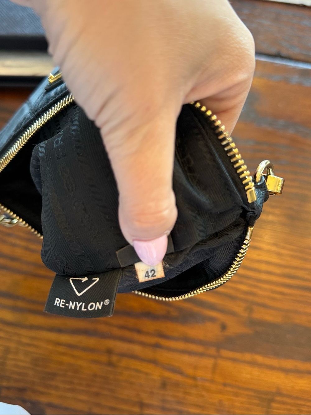 Prada Re-Nylon Mini Quilted Pouch Clutch Bag - Picture 5 of 9